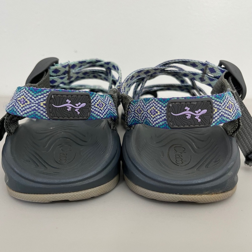 Chaco Strappy Sandals Sz 8 Blue Boho Walking Outdoors Water Hiking Travel - Picture 4 of 5